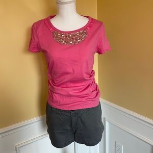Style & Co Pink Short Sleeve Top